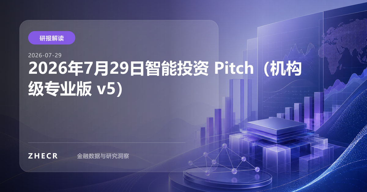 2026年7月29日智能投资 Pitch（机构级专业版 v5）