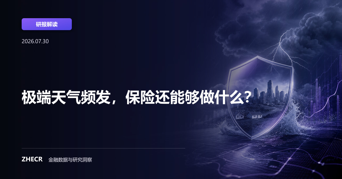 极端天气频发，保险还能够做什么？