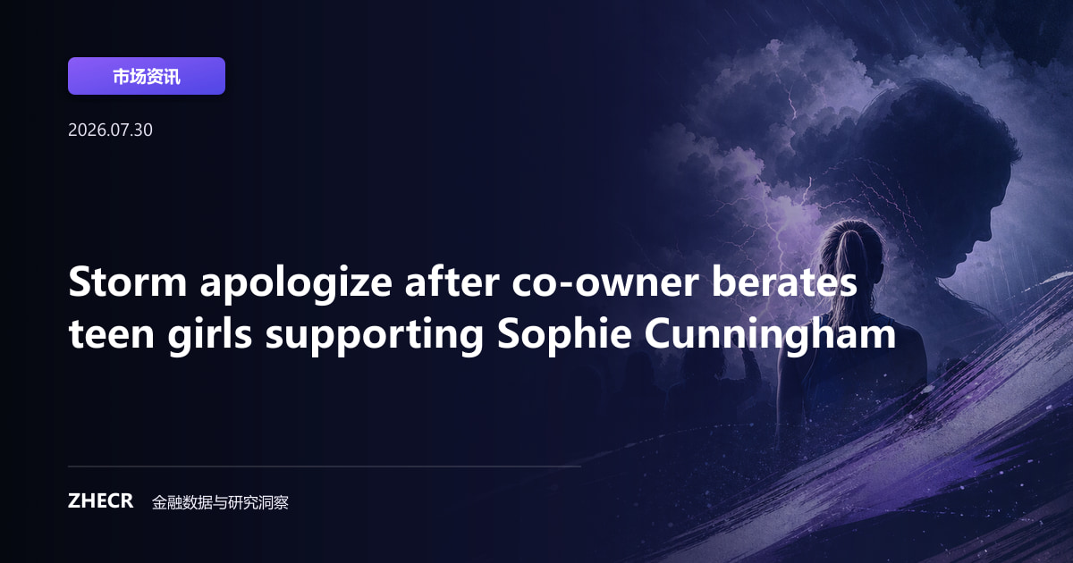 Storm apologize after co-owner berates teen girls supporting Sophie Cunningham