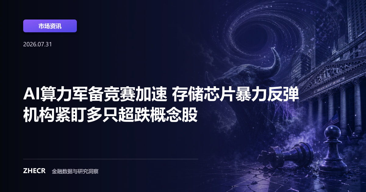 AI算力军备竞赛加速 存储芯片暴力反弹 机构紧盯多只超跌概念股