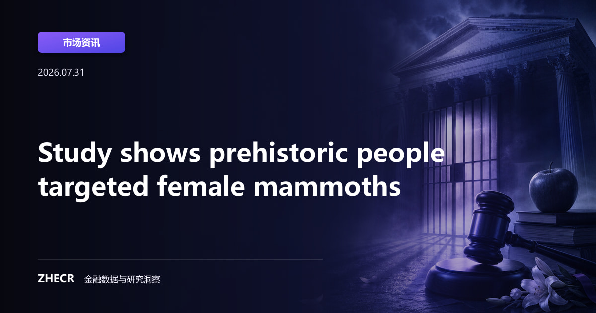 Study shows prehistoric people targeted female mammoths
