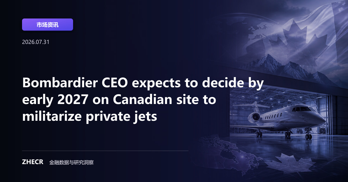 Bombardier CEO expects to decide by early 2027 on Canadian site to militarize private jets