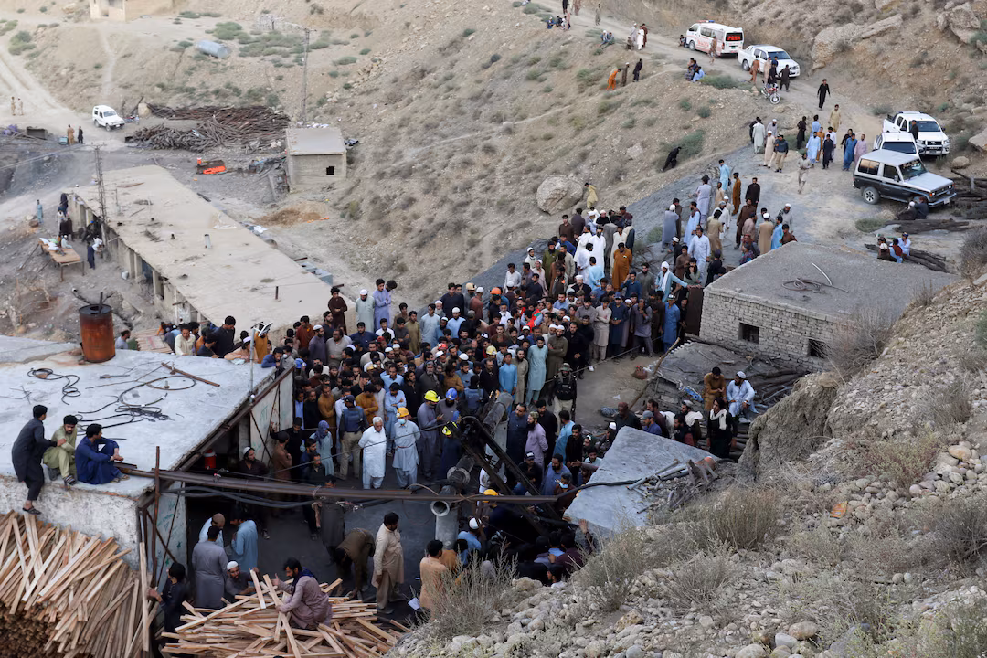 Explosion buried parts of a coal mining complex on the outskirts of Quetta