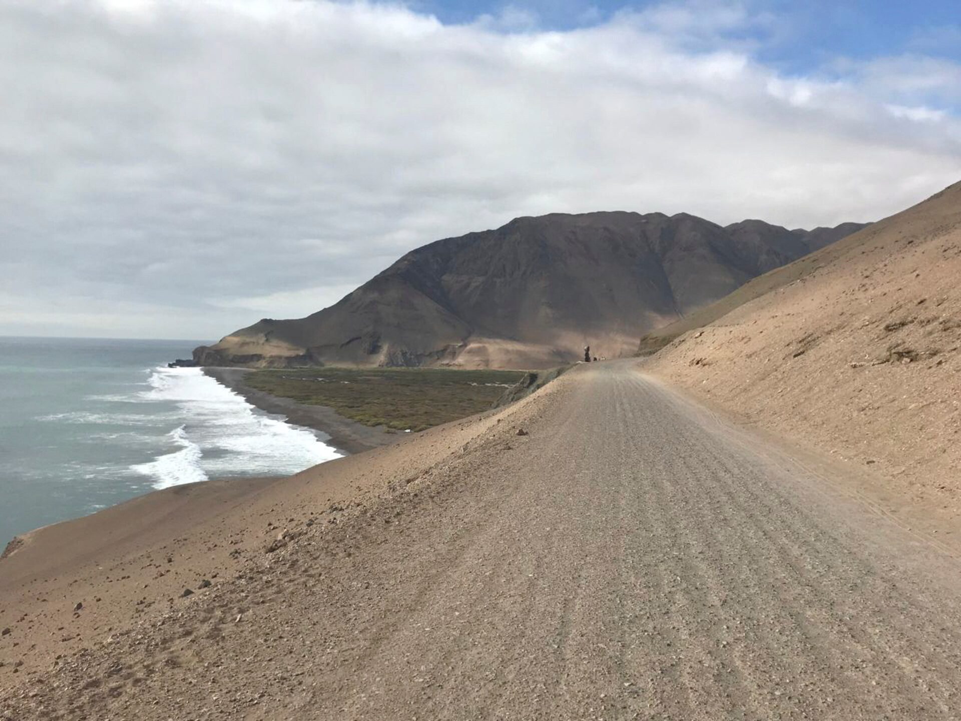 Camarones coast in northern Chile