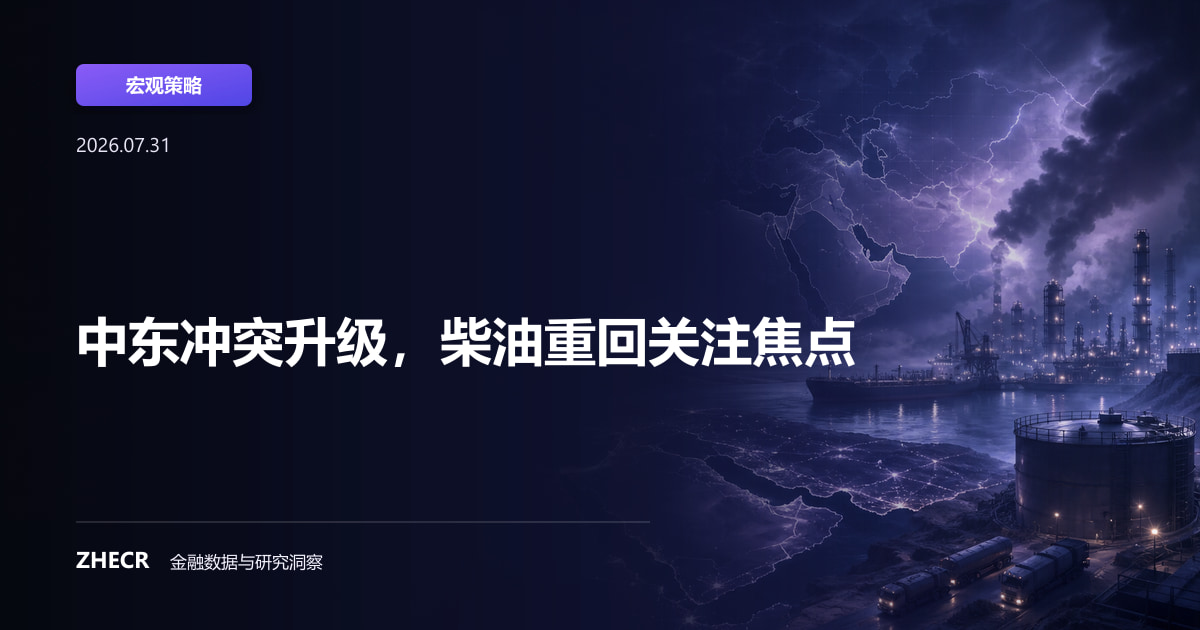 中东冲突升级，柴油重回关注焦点