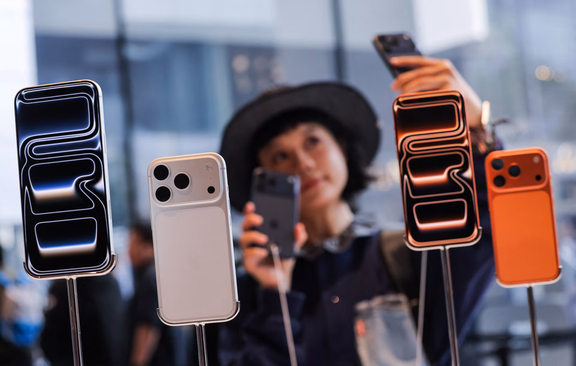 Sales of the new iPhone 17 series smartphones in Beijing