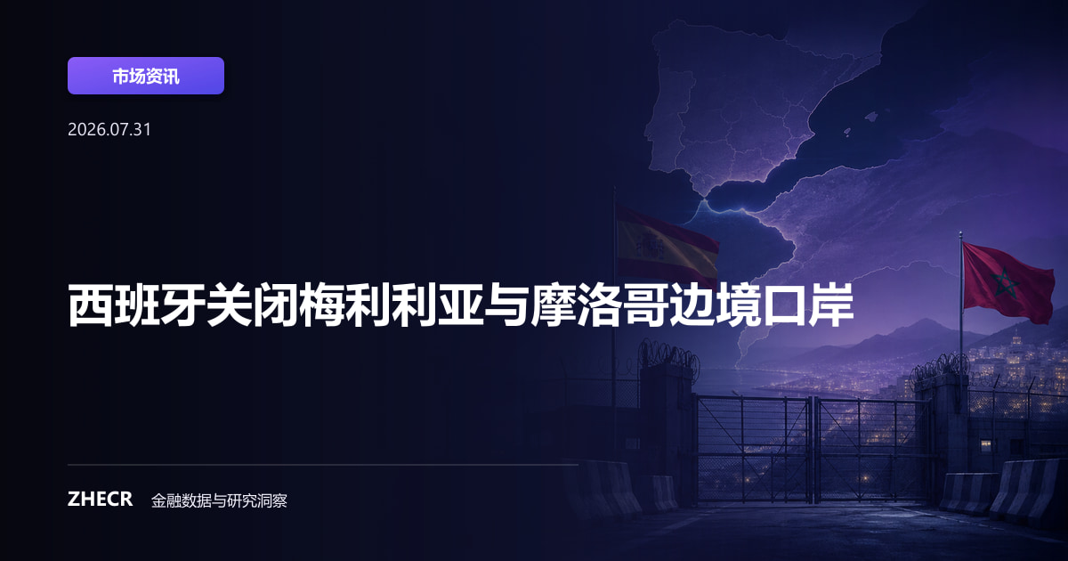 西班牙关闭梅利利亚与摩洛哥边境口岸