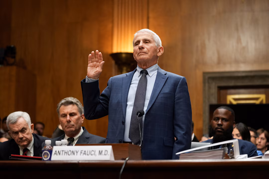 Former NIAID director Anthony Fauci appears before U.S. Senate panel under subpoena about his role in the national response to the COVID-19 pandemic, in Washington