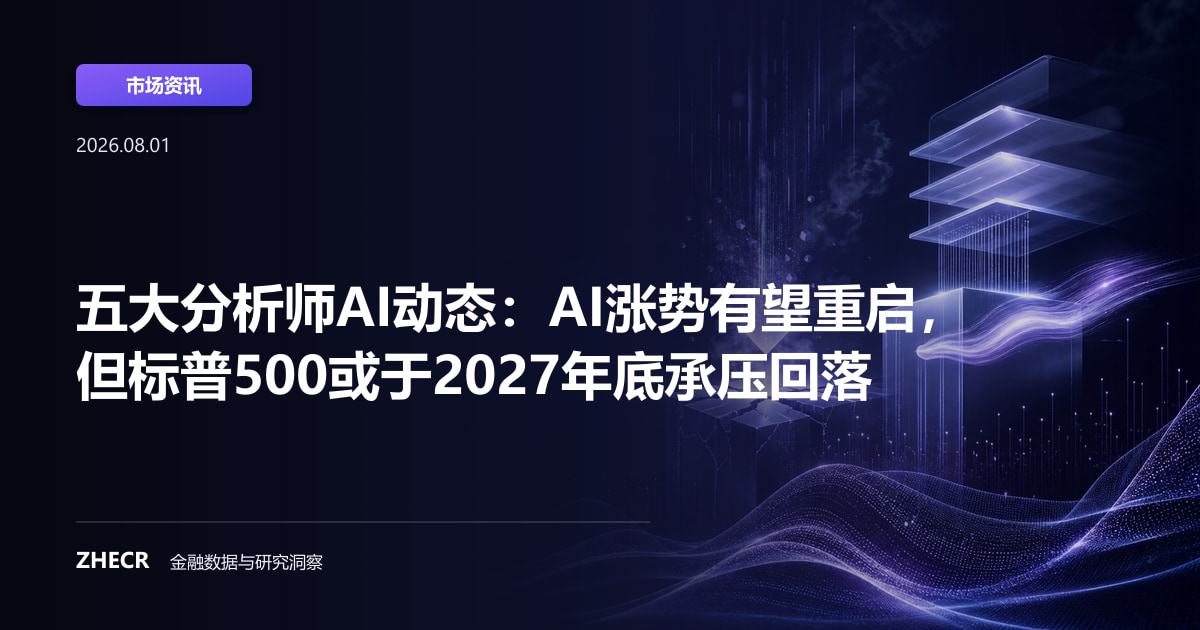 五大分析师AI动态：AI涨势有望重启，但标普500或于2027年底承压回落