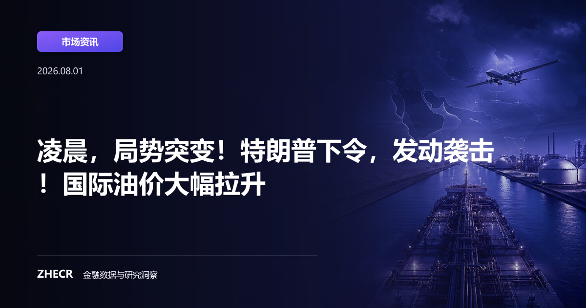 凌晨，局势突变！特朗普下令，发动袭击！国际油价大幅拉升