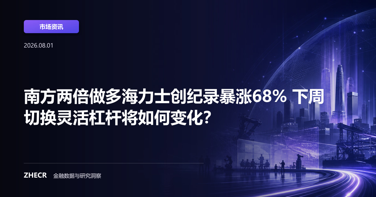 南方两倍做多海力士创纪录暴涨68% 下周切换灵活杠杆将如何变化？