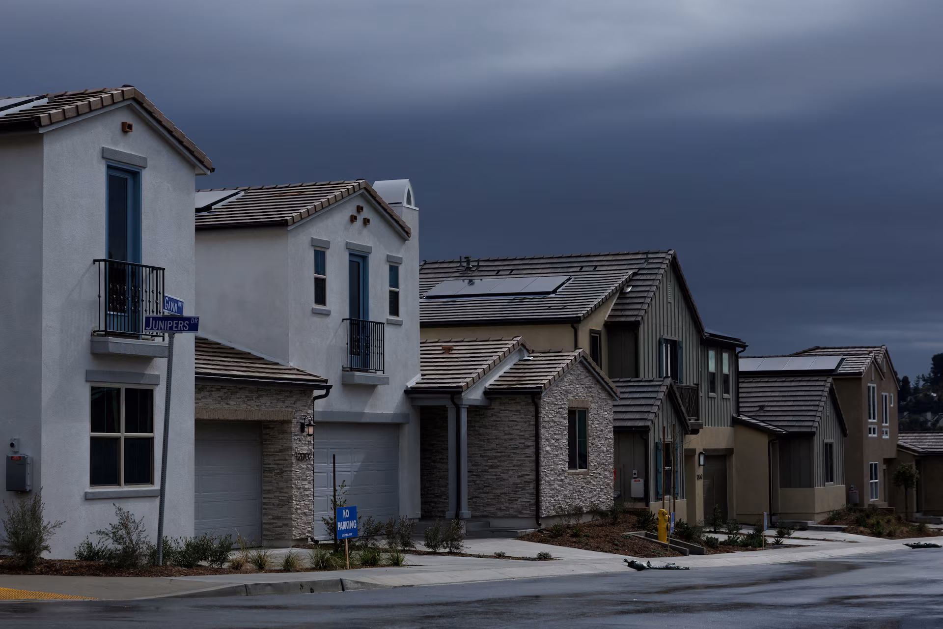 New home construction in California