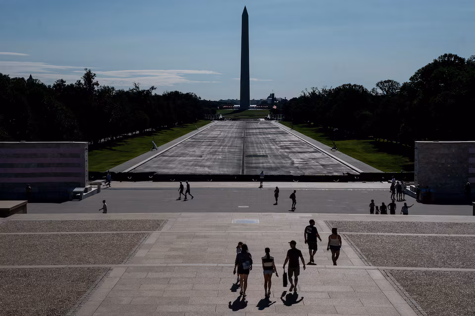 The Lincoln Memorial Reflecting Pool in Washington