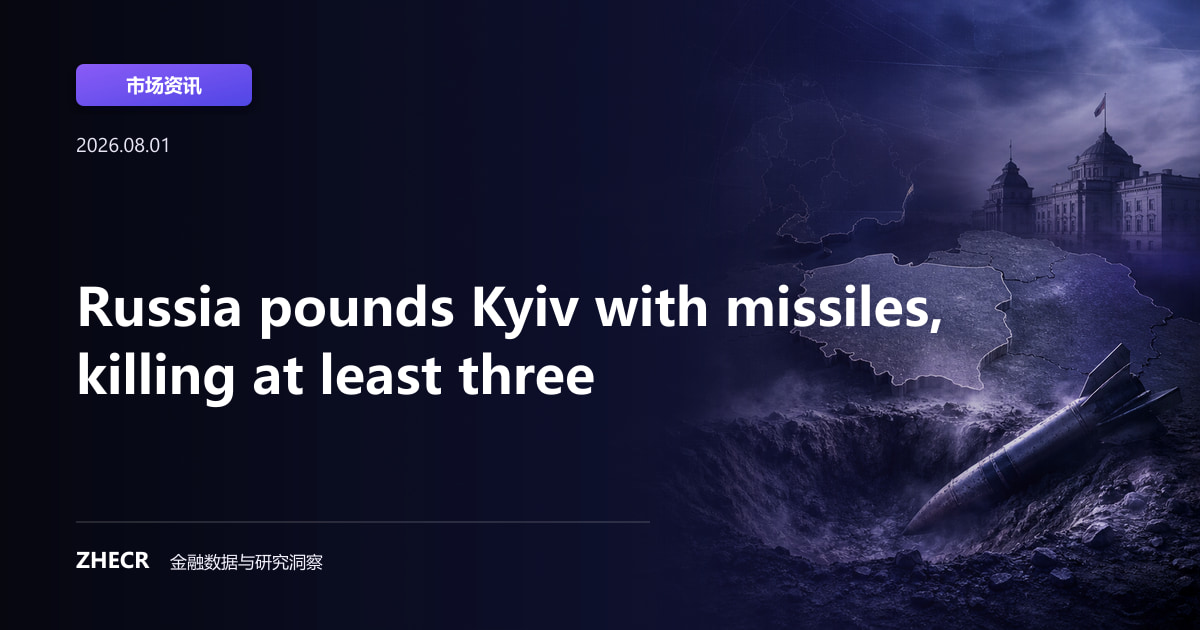 Russia pounds Kyiv with missiles, killing at least three
