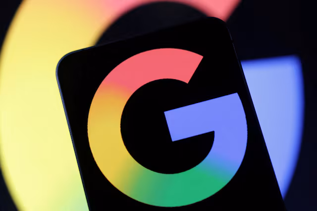 Illustration shows new Google logo