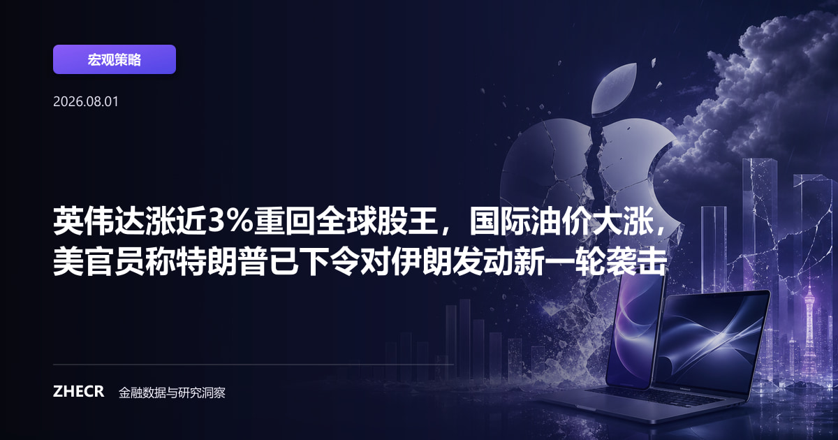 英伟达涨近3%重回全球股王，国际油价大涨，美官员称特朗普已下令对伊朗发动新一轮袭击