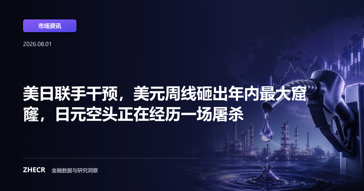 美日联手干预，美元周线砸出年内最大窟窿，日元空头正在经历一场屠杀