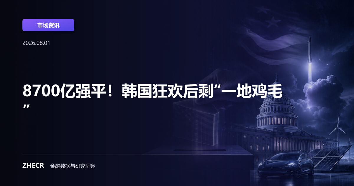 8700亿强平！韩国狂欢后剩“一地鸡毛”