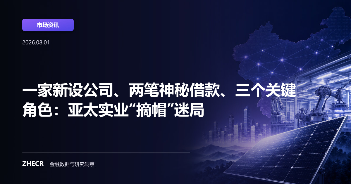一家新设公司、两笔神秘借款、三个关键角色：亚太实业“摘帽”迷局