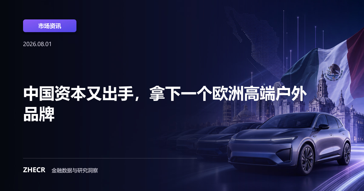 中国资本又出手，拿下一个欧洲高端户外品牌
