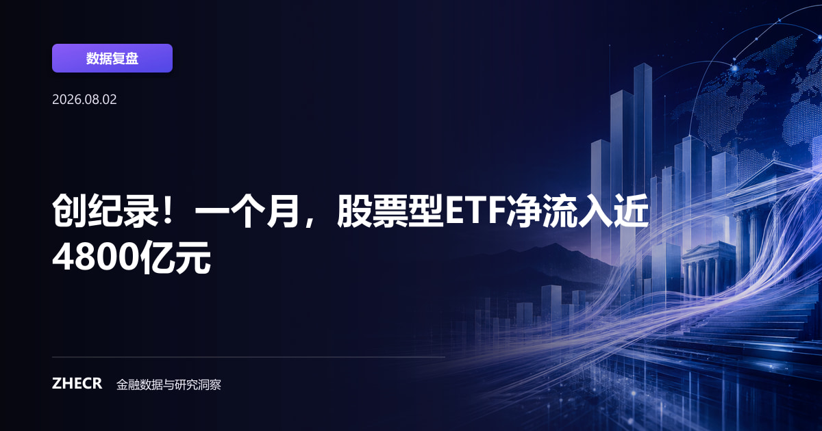 创纪录！一个月，股票型ETF净流入近4800亿元