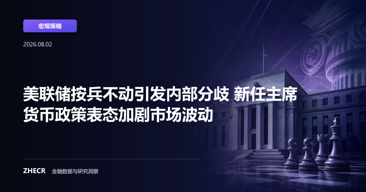 美联储按兵不动引发内部分歧 新任主席货币政策表态加剧市场波动