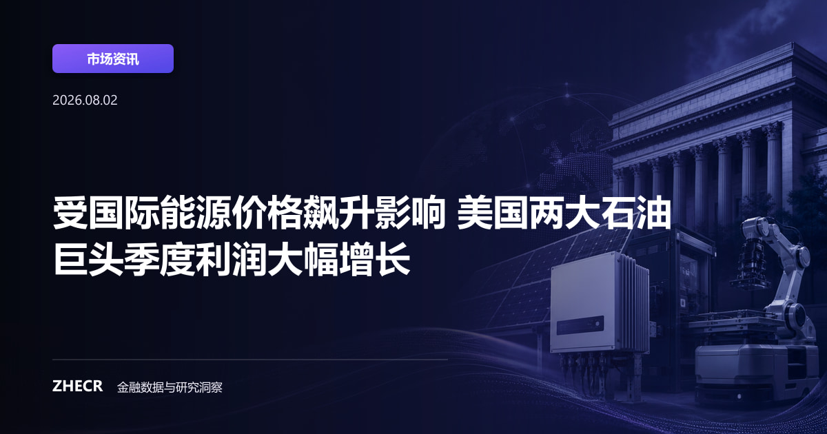 受国际能源价格飙升影响 美国两大石油巨头季度利润大幅增长