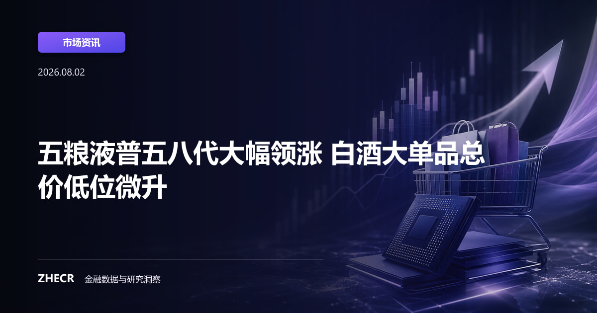 五粮液普五八代大幅领涨 白酒大单品总价低位微升