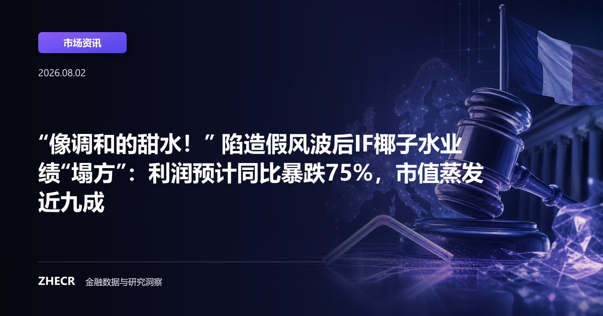 “像调和的甜水！” 陷造假风波后IF椰子水业绩“塌方”：利润预计同比暴跌75%，市值蒸发近九成