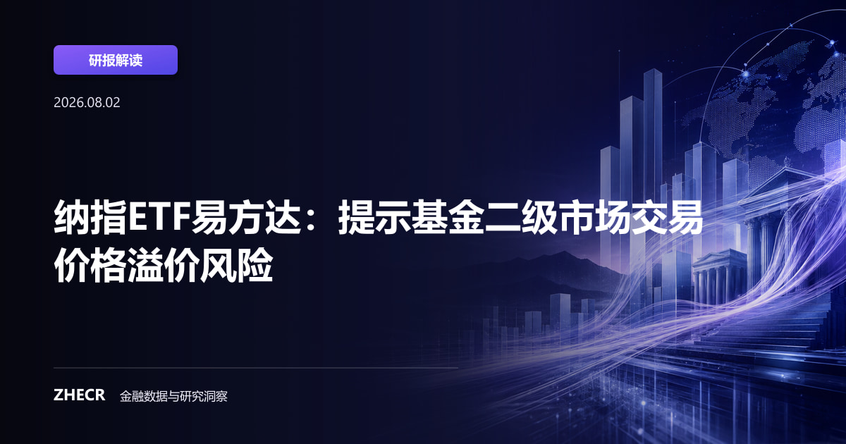 纳指ETF易方达：提示基金二级市场交易价格溢价风险
