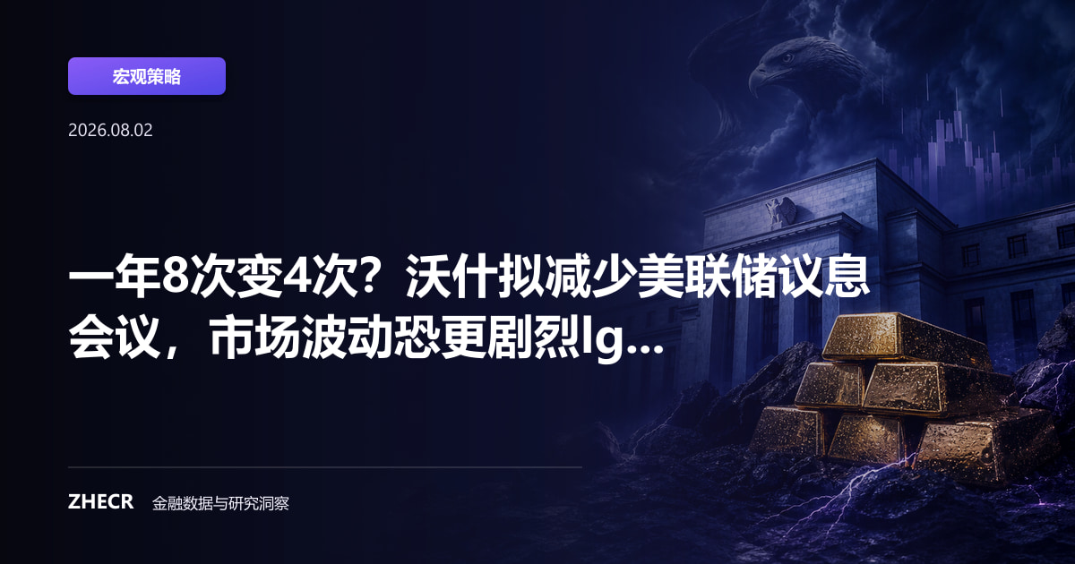 一年8次变4次？沃什拟减少美联储议息会议，市场波动恐更剧烈lg...