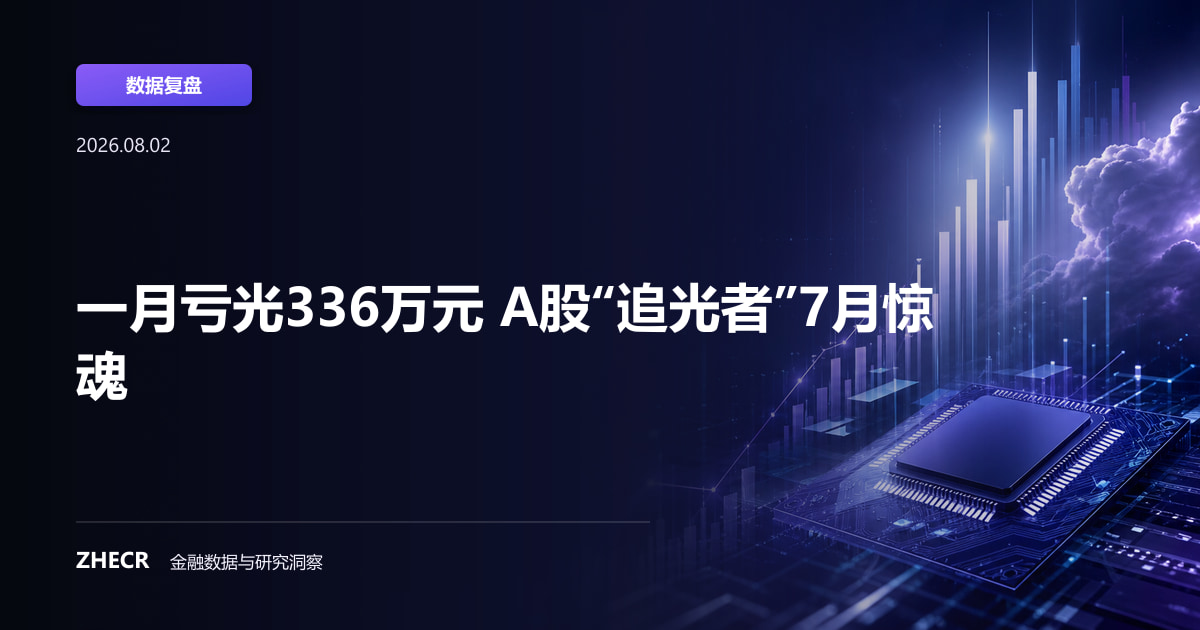 一月亏光336万元 A股“追光者”7月惊魂
