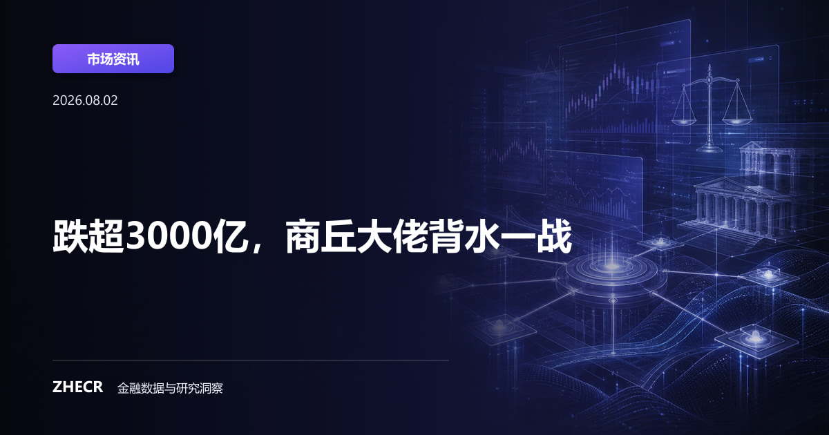 跌超3000亿，商丘大佬背水一战