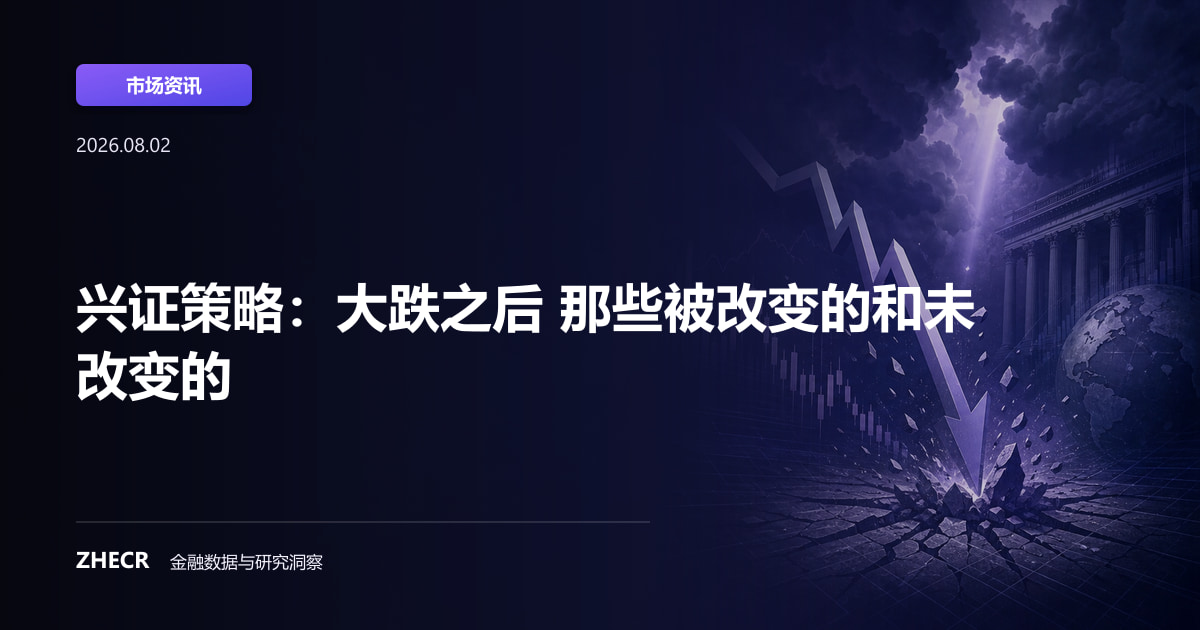 兴证策略：大跌之后 那些被改变的和未改变的
