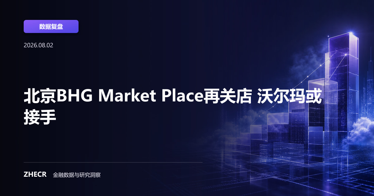 北京BHG Market Place再关店 沃尔玛或接手