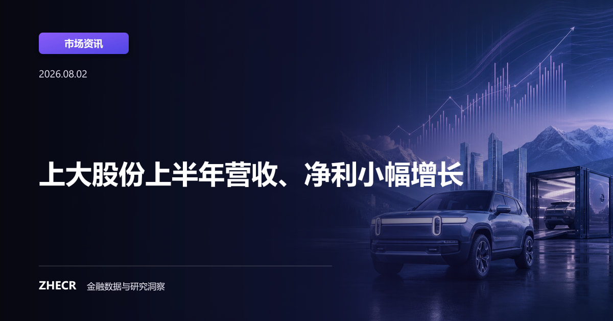 上大股份上半年营收、净利小幅增长