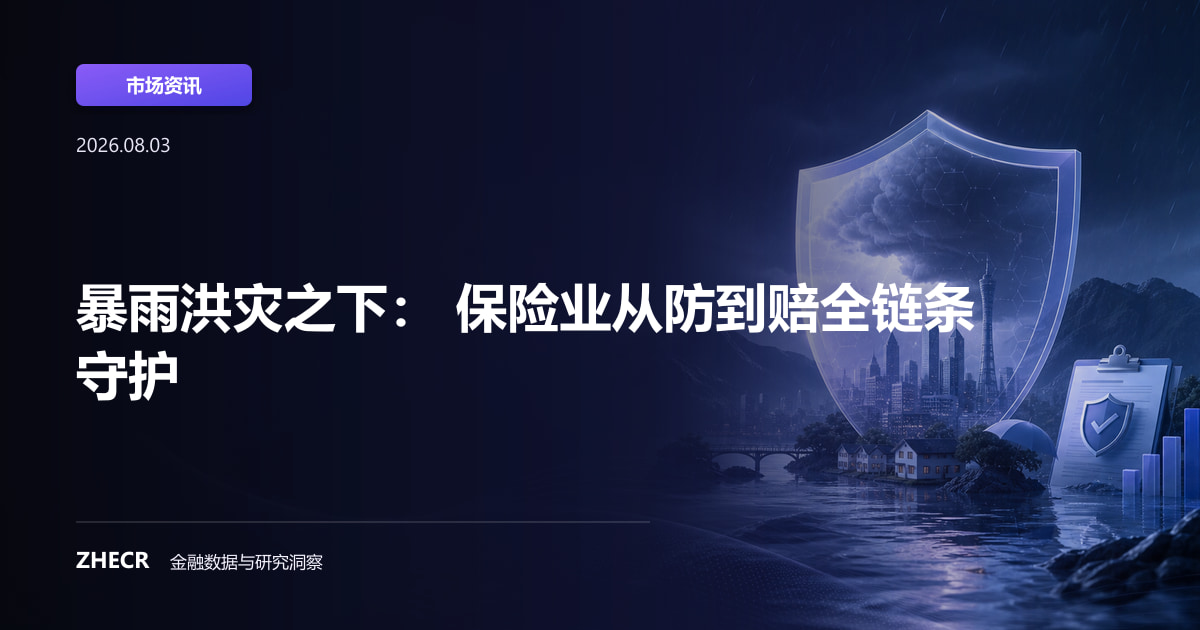 暴雨洪灾之下： 保险业从防到赔全链条守护