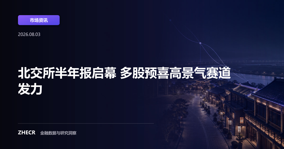 北交所半年报启幕 多股预喜高景气赛道发力