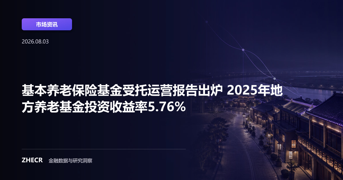 基本养老保险基金受托运营报告出炉 2025年地方养老基金投资收益率5.76%