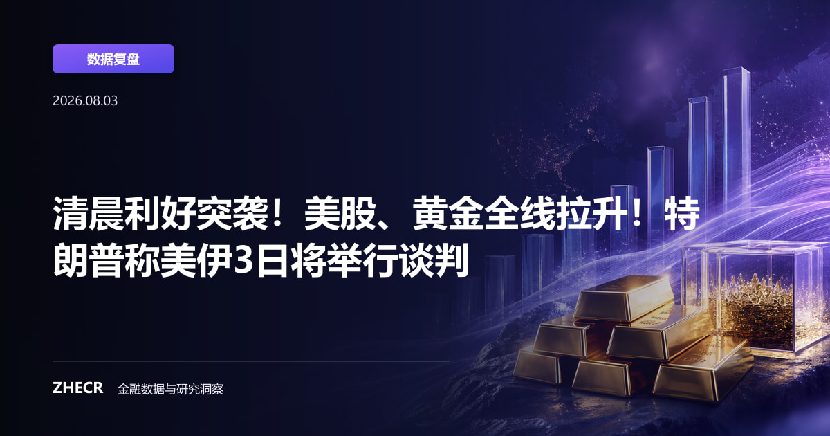 清晨利好突袭！美股、黄金全线拉升！特朗普称美伊3日将举行谈判