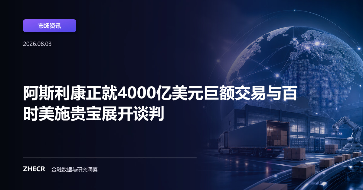 阿斯利康正就4000亿美元巨额交易与百时美施贵宝展开谈判