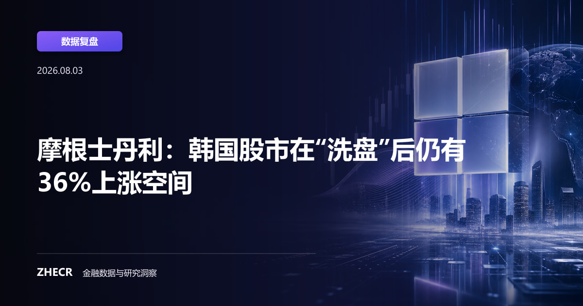 摩根士丹利：韩国股市在“洗盘”后仍有36%上涨空间