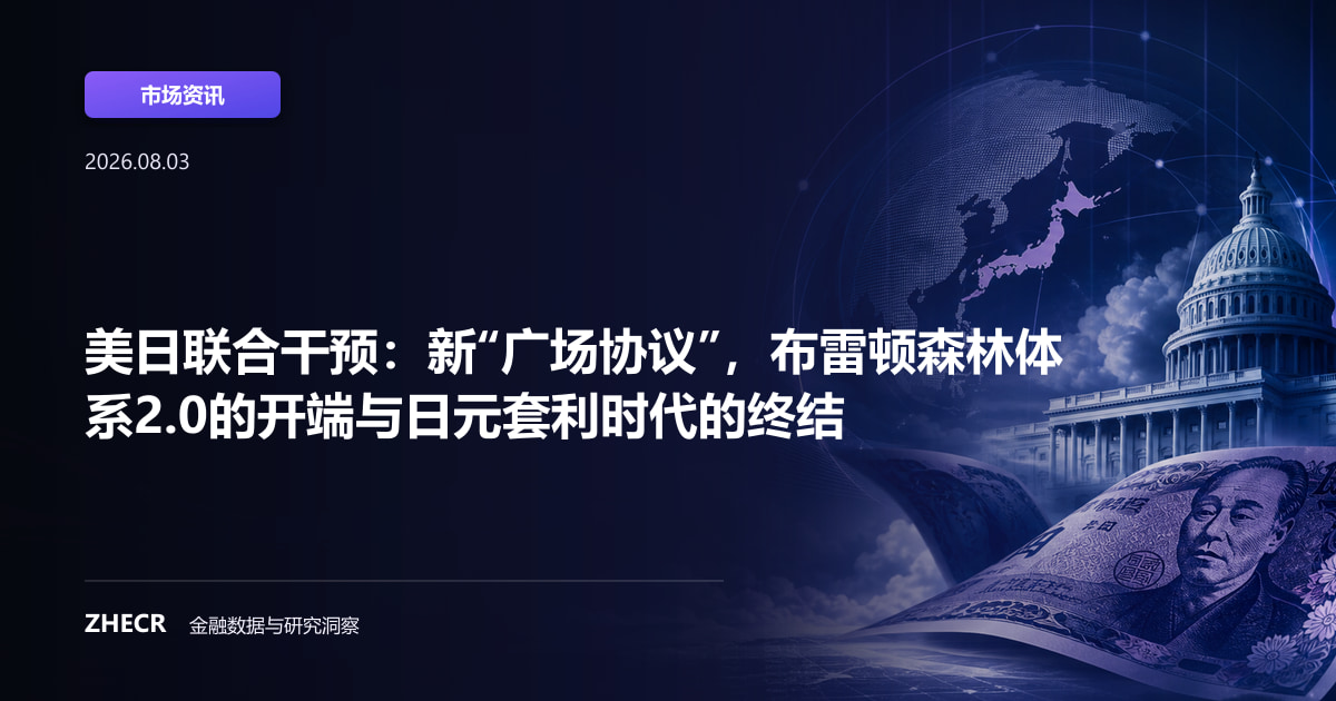 美日联合干预：新“广场协议”，布雷顿森林体系2.0的开端与日元套利时代的终结