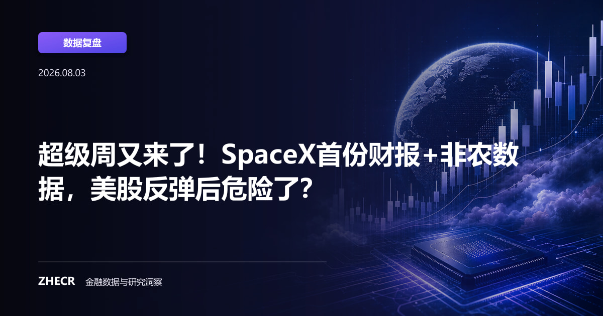 超级周又来了！SpaceX首份财报+非农数据，美股反弹后危险了？
