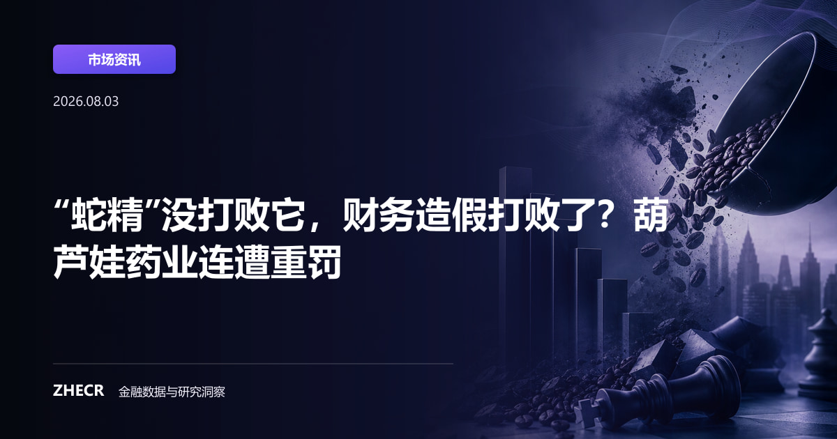 “蛇精”没打败它，财务造假打败了？葫芦娃药业连遭重罚