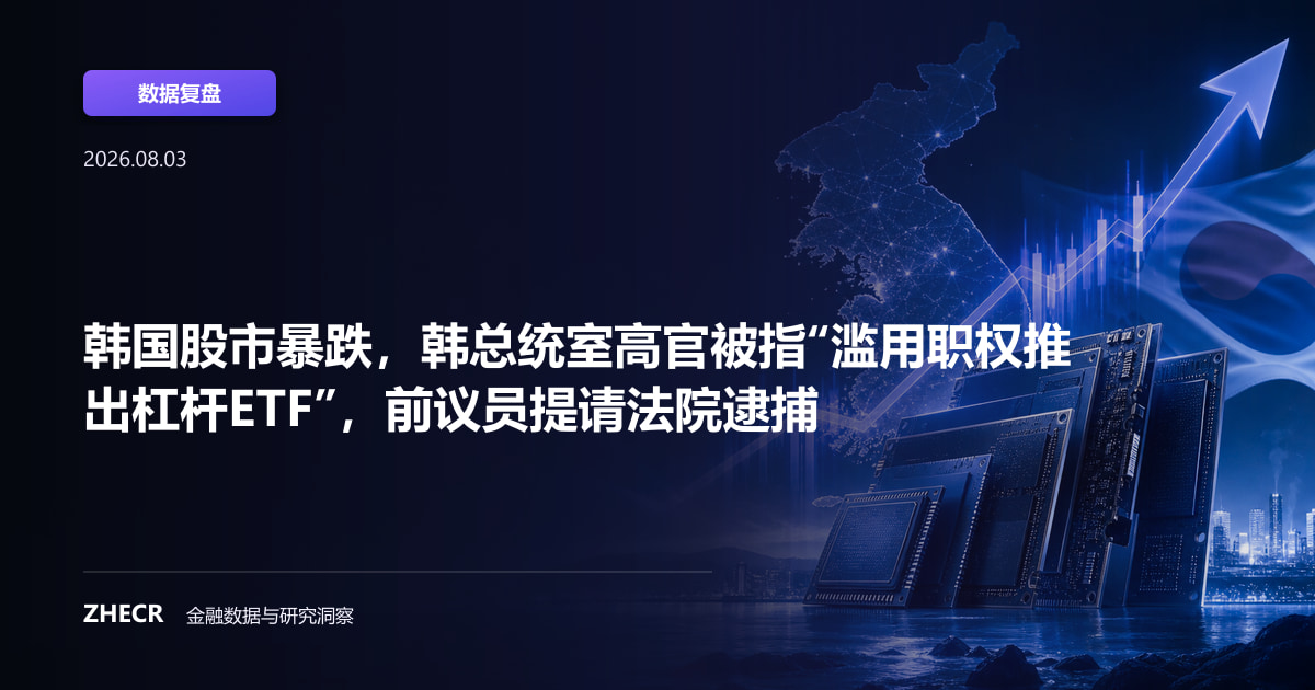 韩国股市暴跌，韩总统室高官被指“滥用职权推出杠杆ETF”，前议员提请法院逮捕
