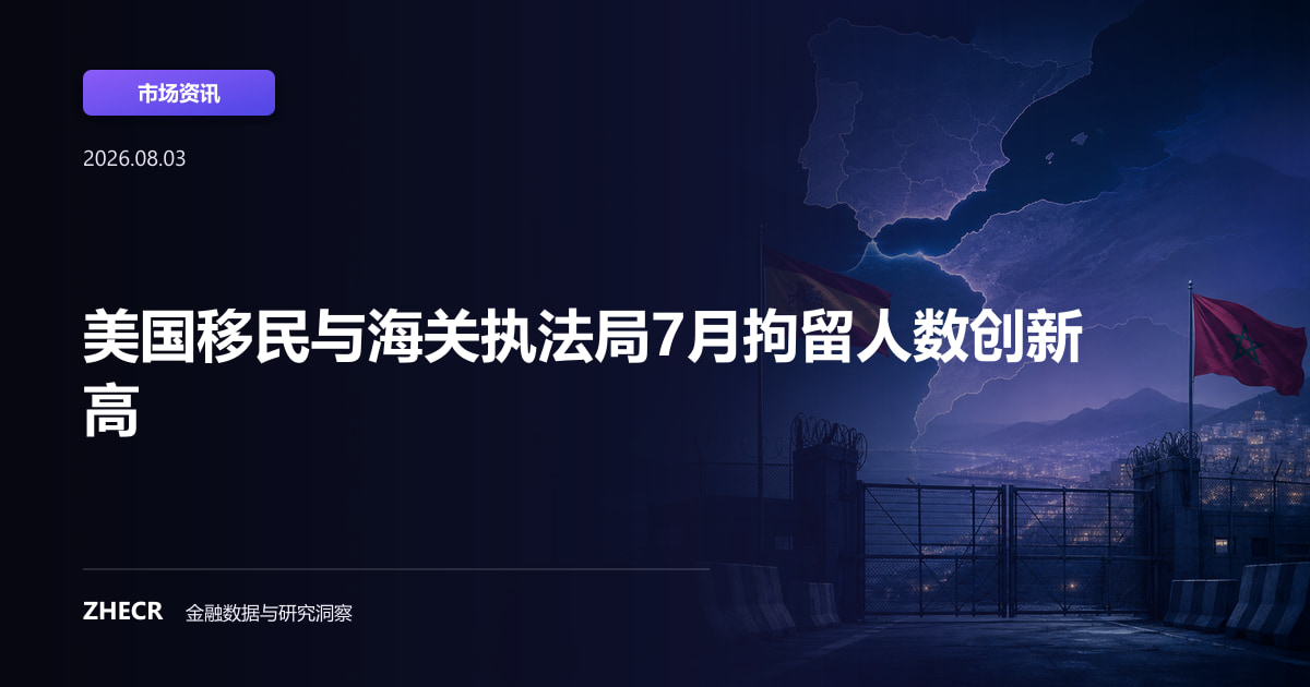 美国移民与海关执法局7月拘留人数创新高