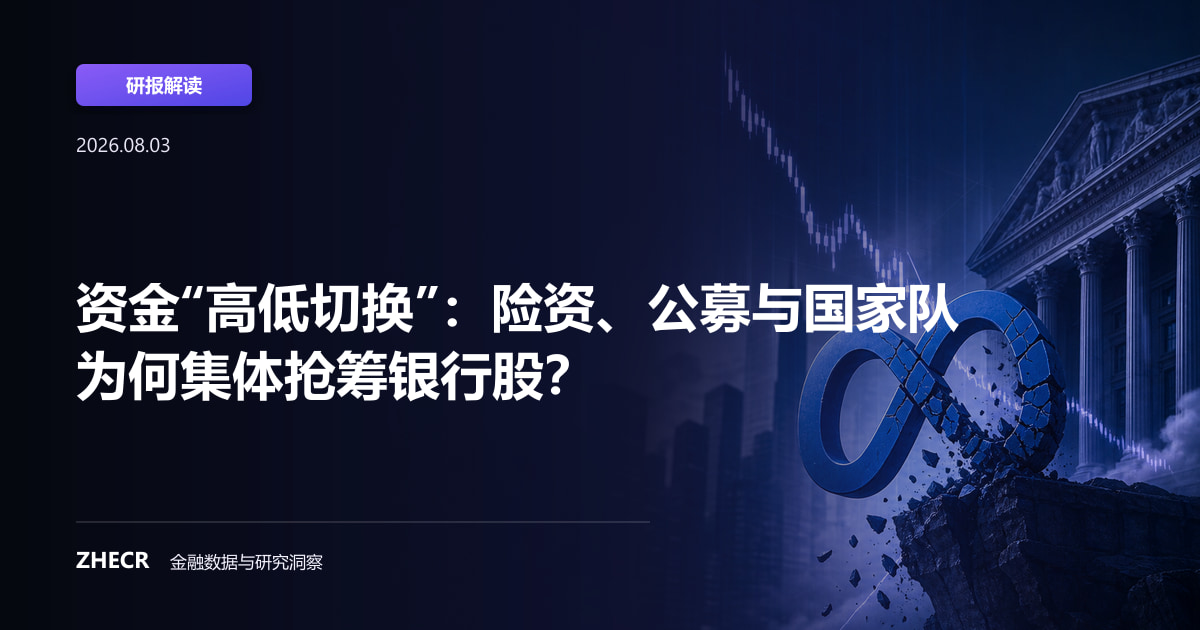资金“高低切换”：险资、公募与国家队为何集体抢筹银行股？