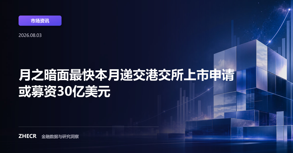 月之暗面最快本月递交港交所上市申请 或募资30亿美元