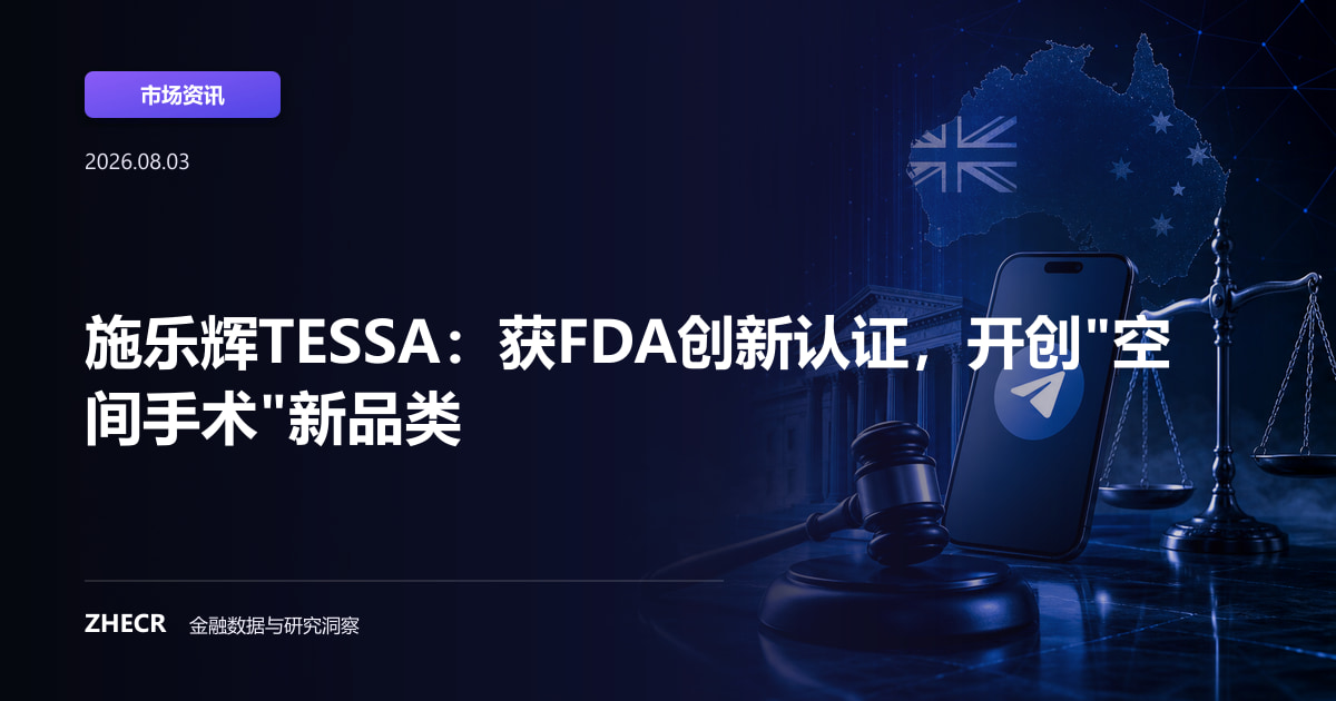 施乐辉TESSA：获FDA创新认证，开创"空间手术"新品类
